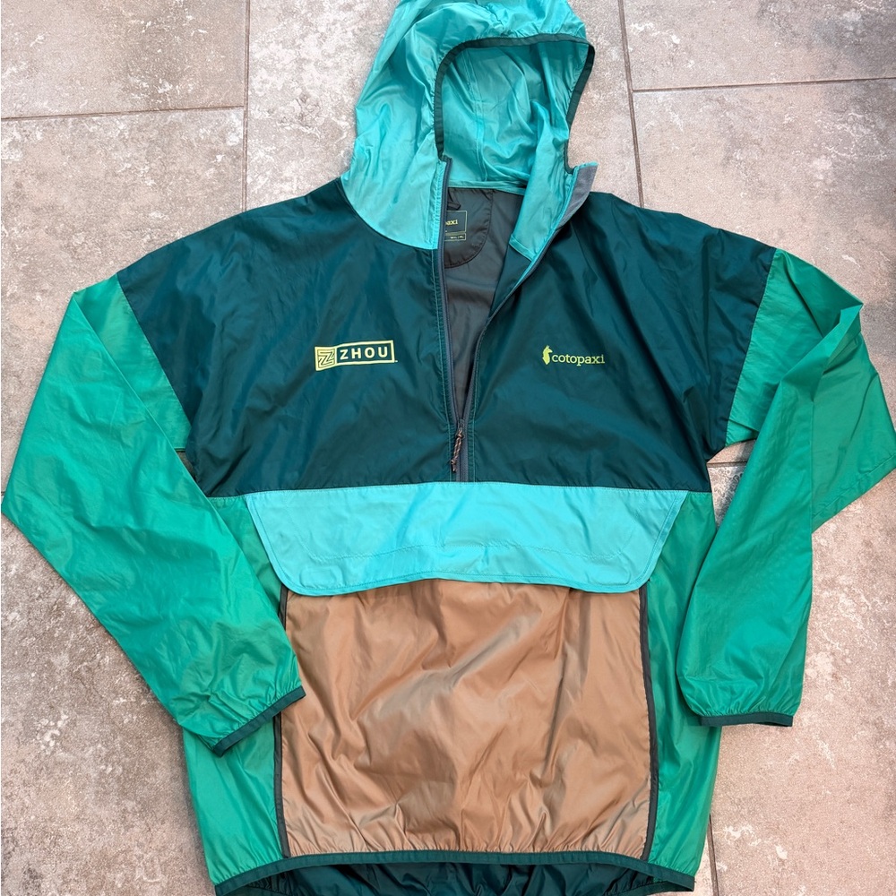Cotopaxi Teca Half-Zip Windbreaker – Colorblock Pullover Jacket (Zhou) WXL/ML